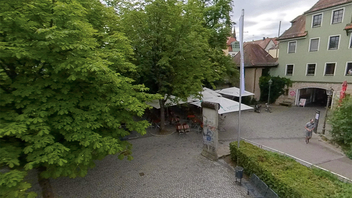 Berliner Mauer in Ansbach, Deutschland