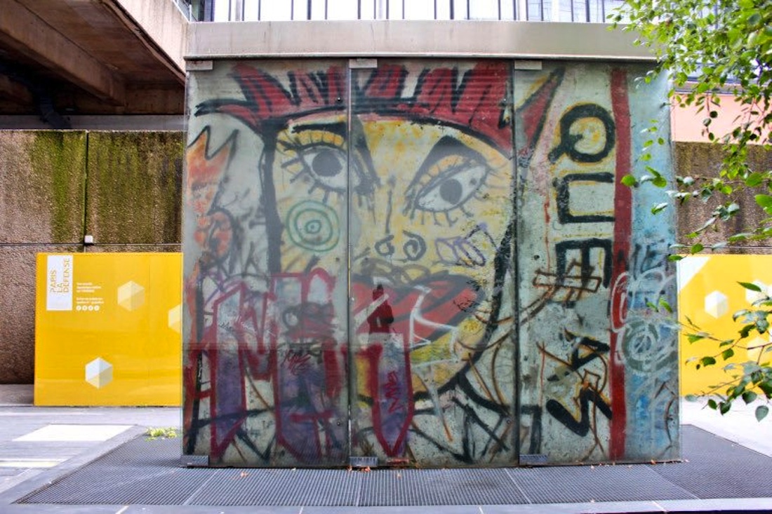 Berliner Mauer in Paris, F