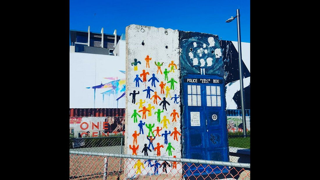 Berliner Mauer in Christchurch, Neuseeland