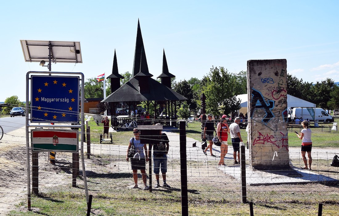 Berliner Mauer in Sopron, Ungarn