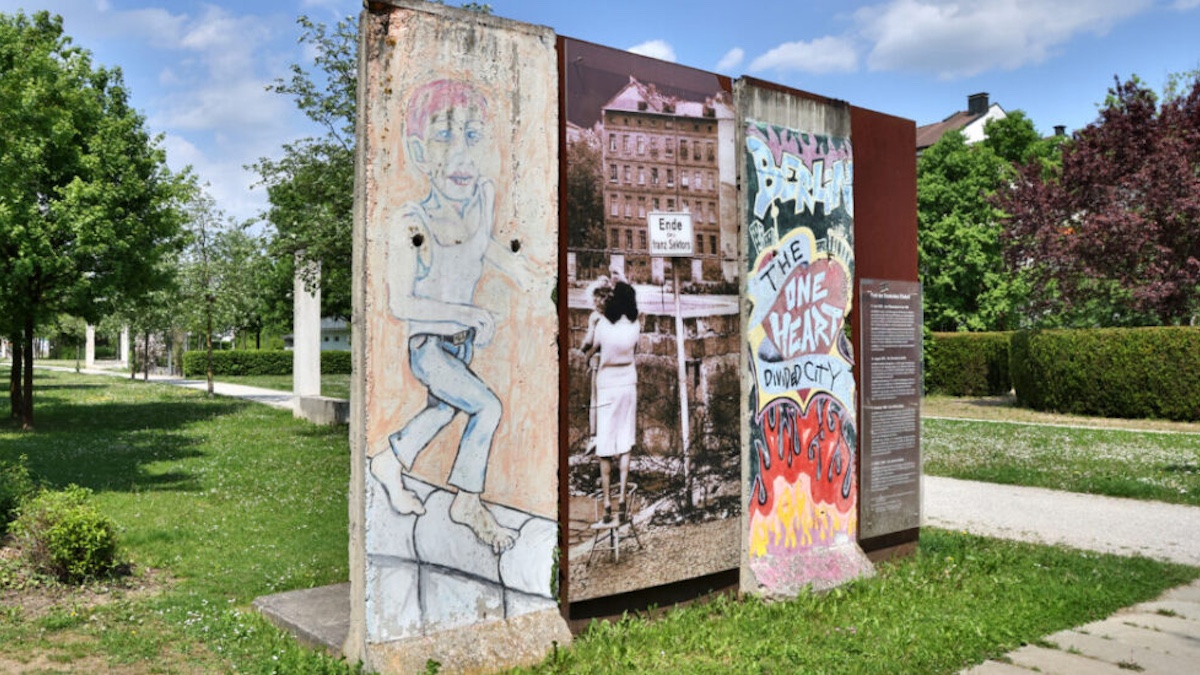 Berliner Mauer in Burghausen, Bayern